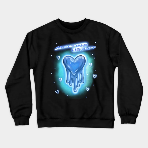 Melting heart Crewneck Sweatshirt by Ann seed